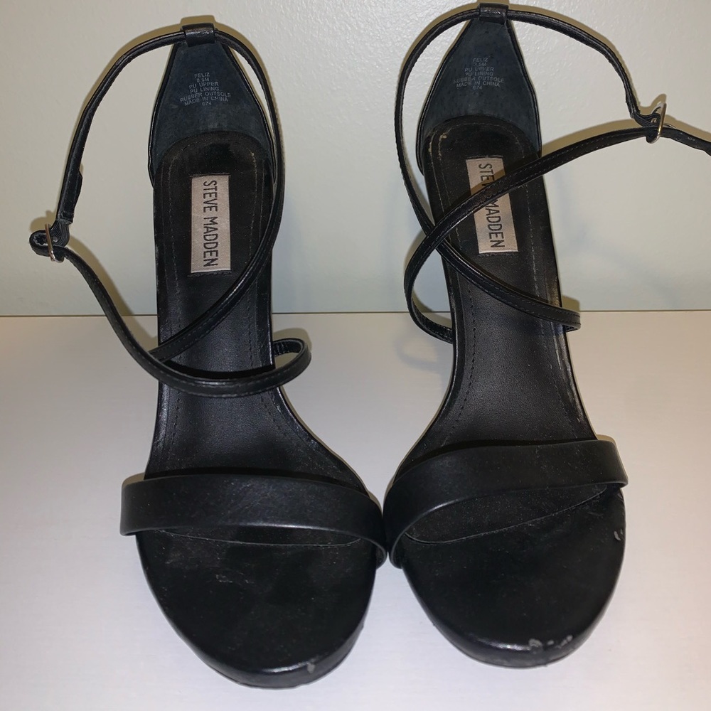 Steve Madden Cross Ankle Strap Heels